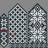 Copy of Snowflake selbu mitten