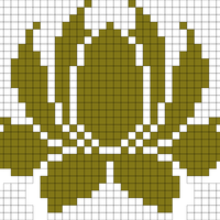 Lotus 81 stitches across
