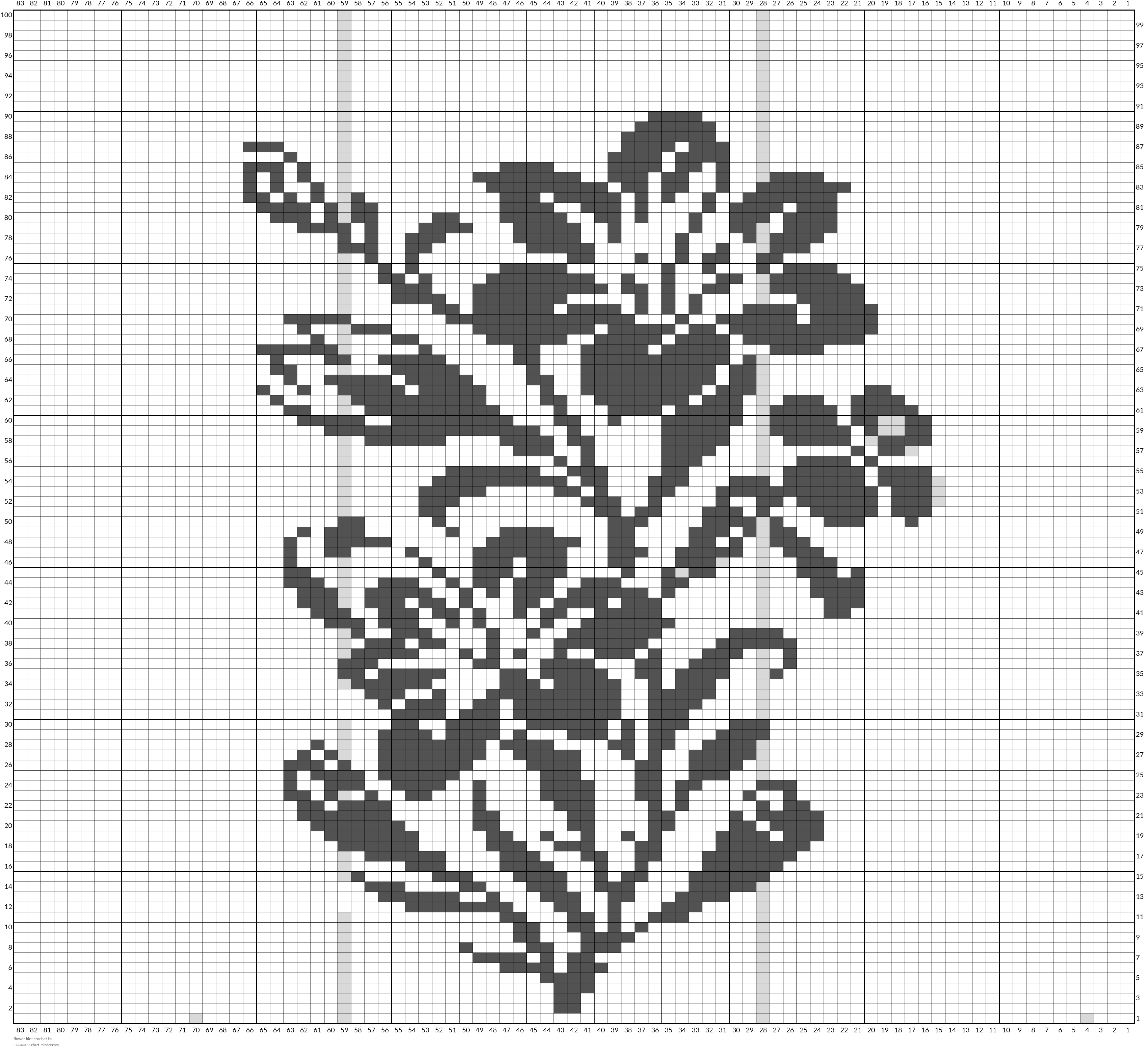 flower filet crochet