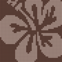 hawaii flower crochet tote 