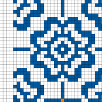 Stranded flower cross