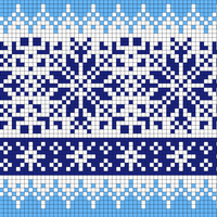 2026 Snowflake Design  - cuff, leg, snow stripe