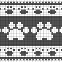 Dog Paw Fair Isle
