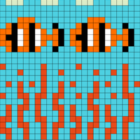 Clown fish sock