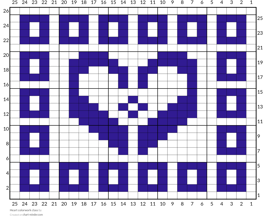 Heart colorwork class