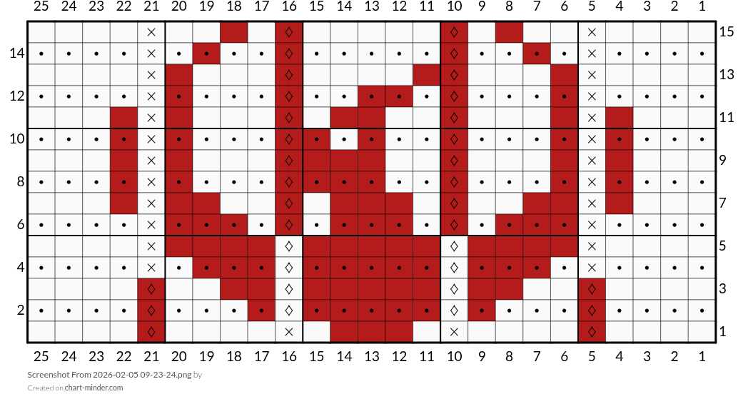 Rebel Loon flat knit pattern