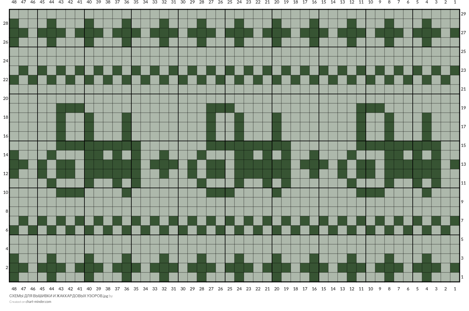 СХЕМЫ ДЛЯ ВЫШИВКИ И ЖАККАРДОВЫХ УЗОРОВ.jpg