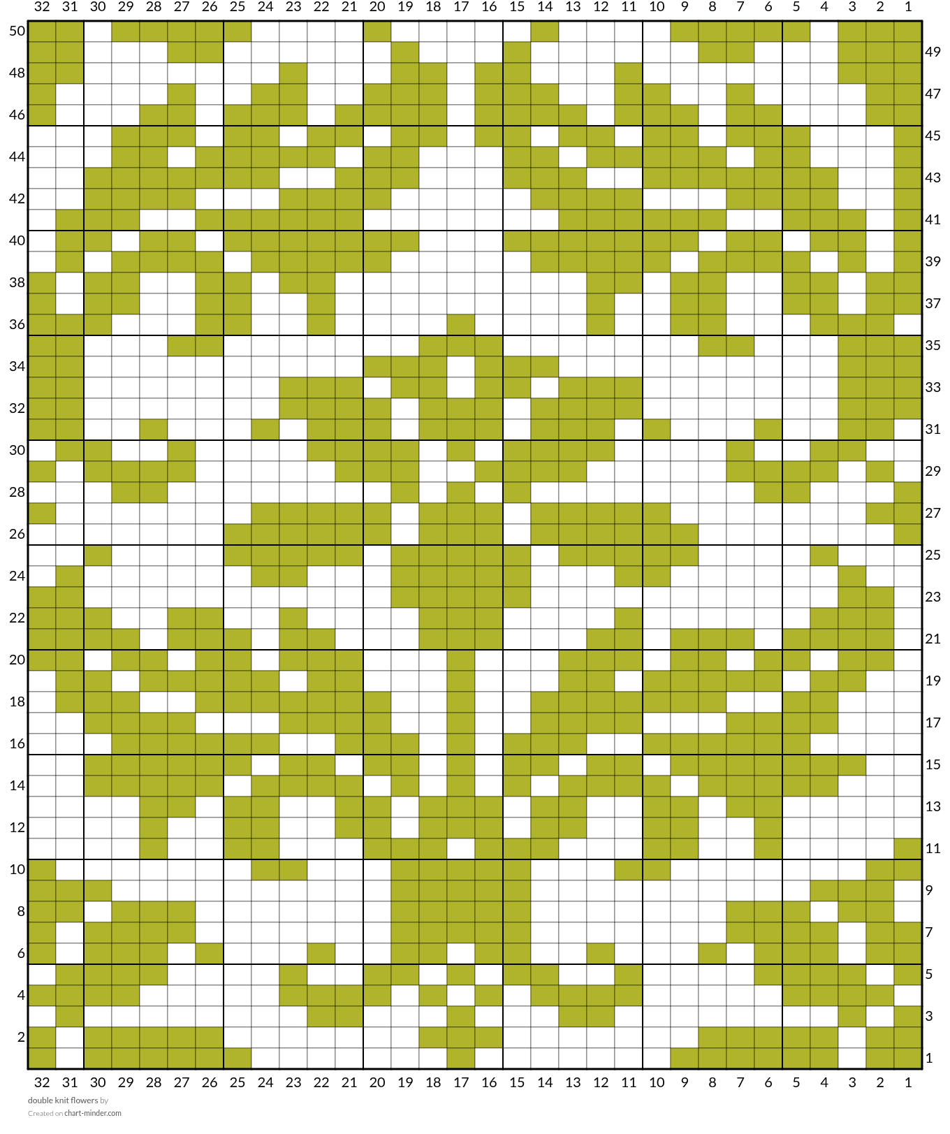 double knit flowers