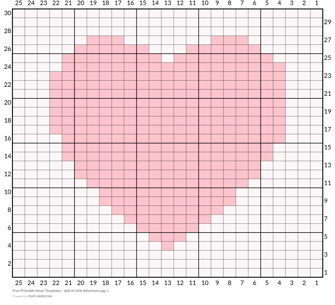 Free Printable Heart Templates - Add A Little Adventure.jpg