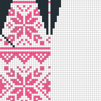 Copy of Pink snowflake hat
