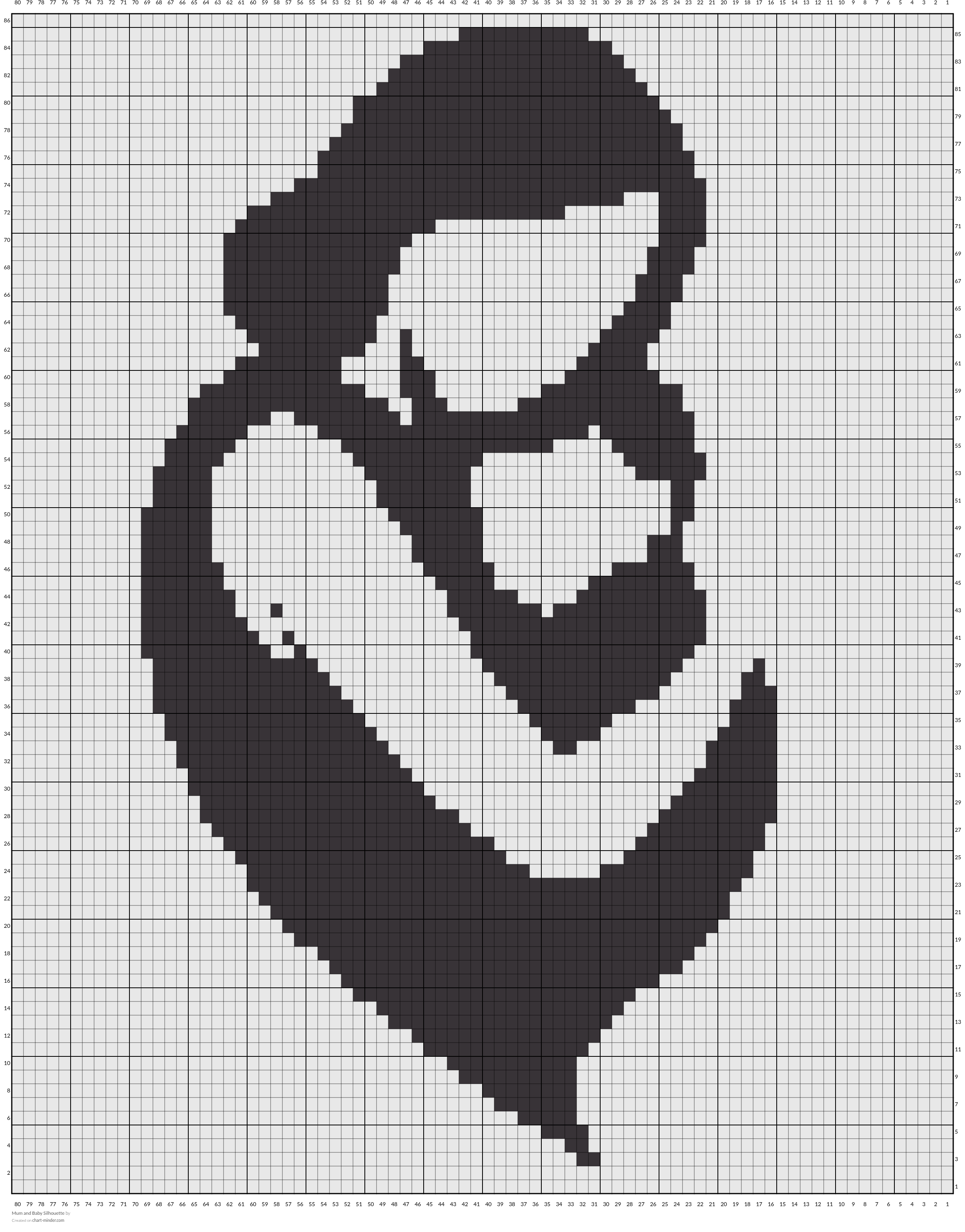 Mum and Baby Silhouette