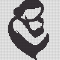 Mum and Baby Silhouette