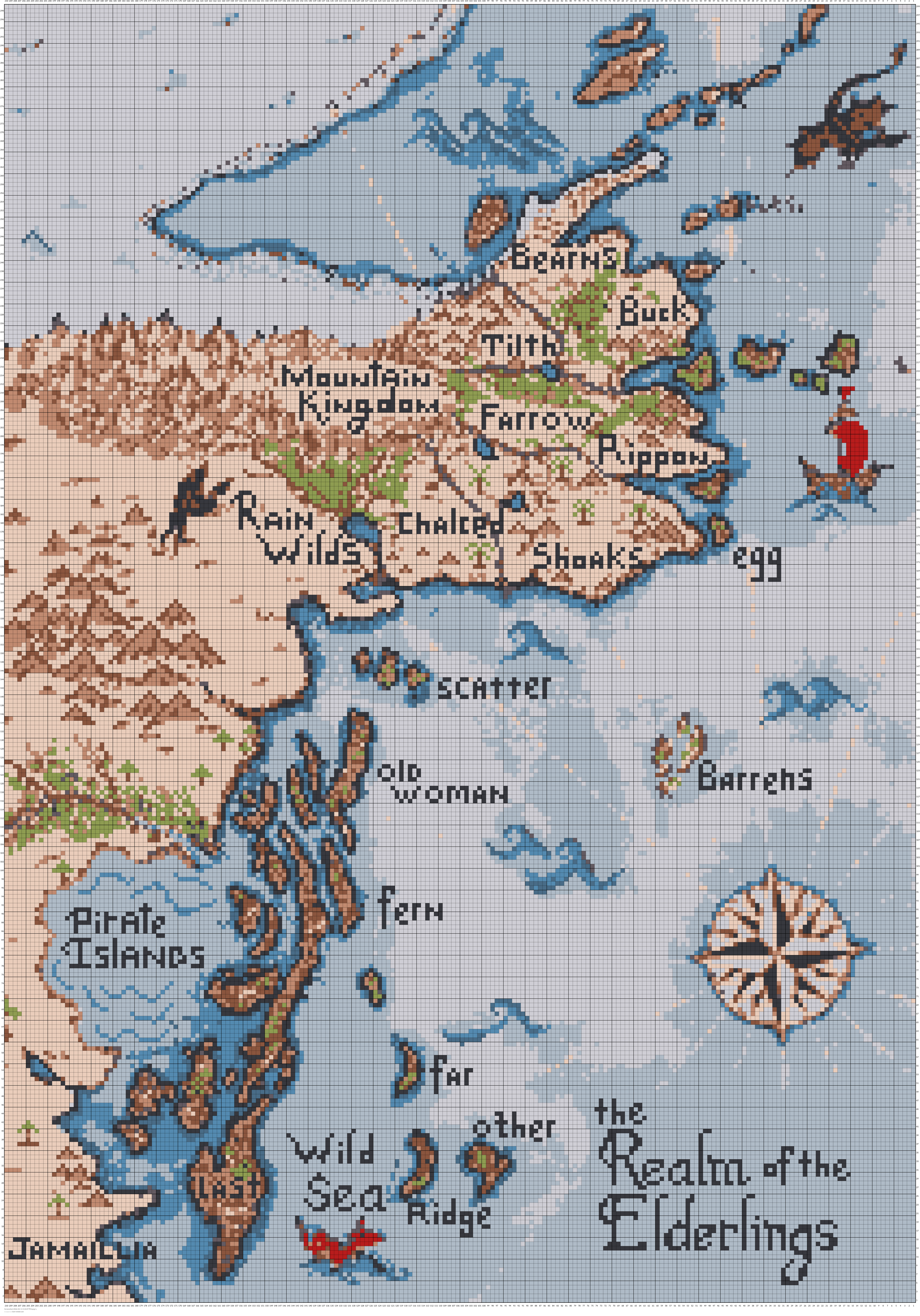 Realm of the Elderlings Map Blanket