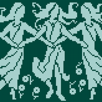 Copy of 3 nymphs (100 stitches)
