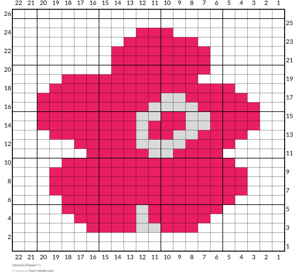 Intarsia Flower