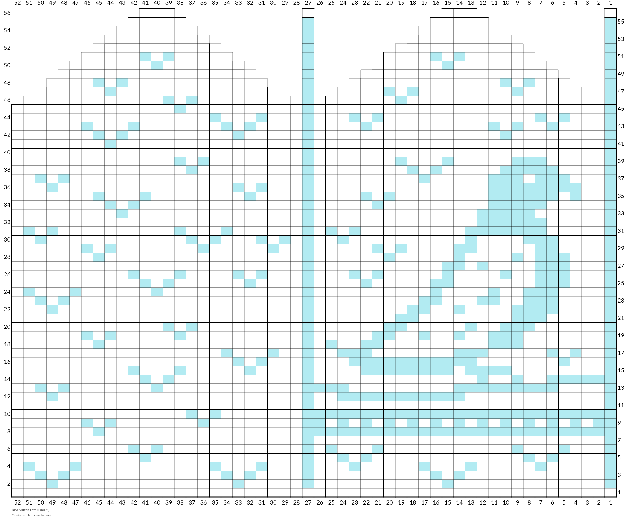 Bird Mitten Left Hand