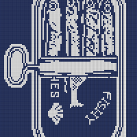Blue outline sardines
