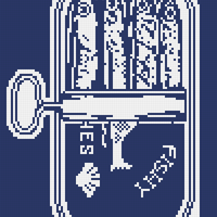 Blue outline sardines