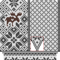 Hand - RIGHT Hummy Selbu Mittens