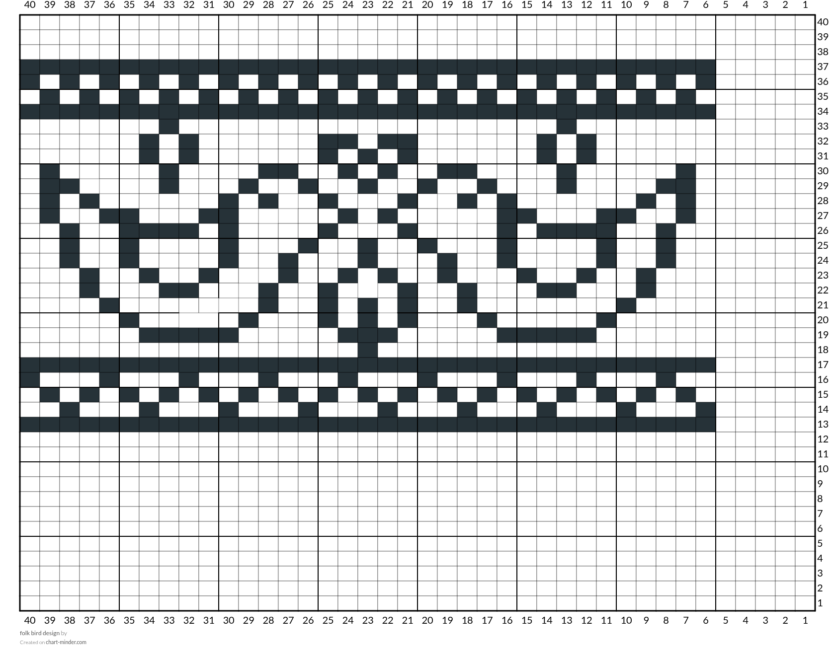 folk bird design
