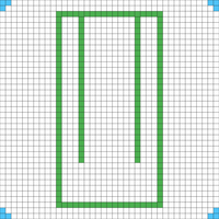 10st corner for bug filet crochet
