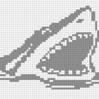 Shark mouth (Large 64 x 52)