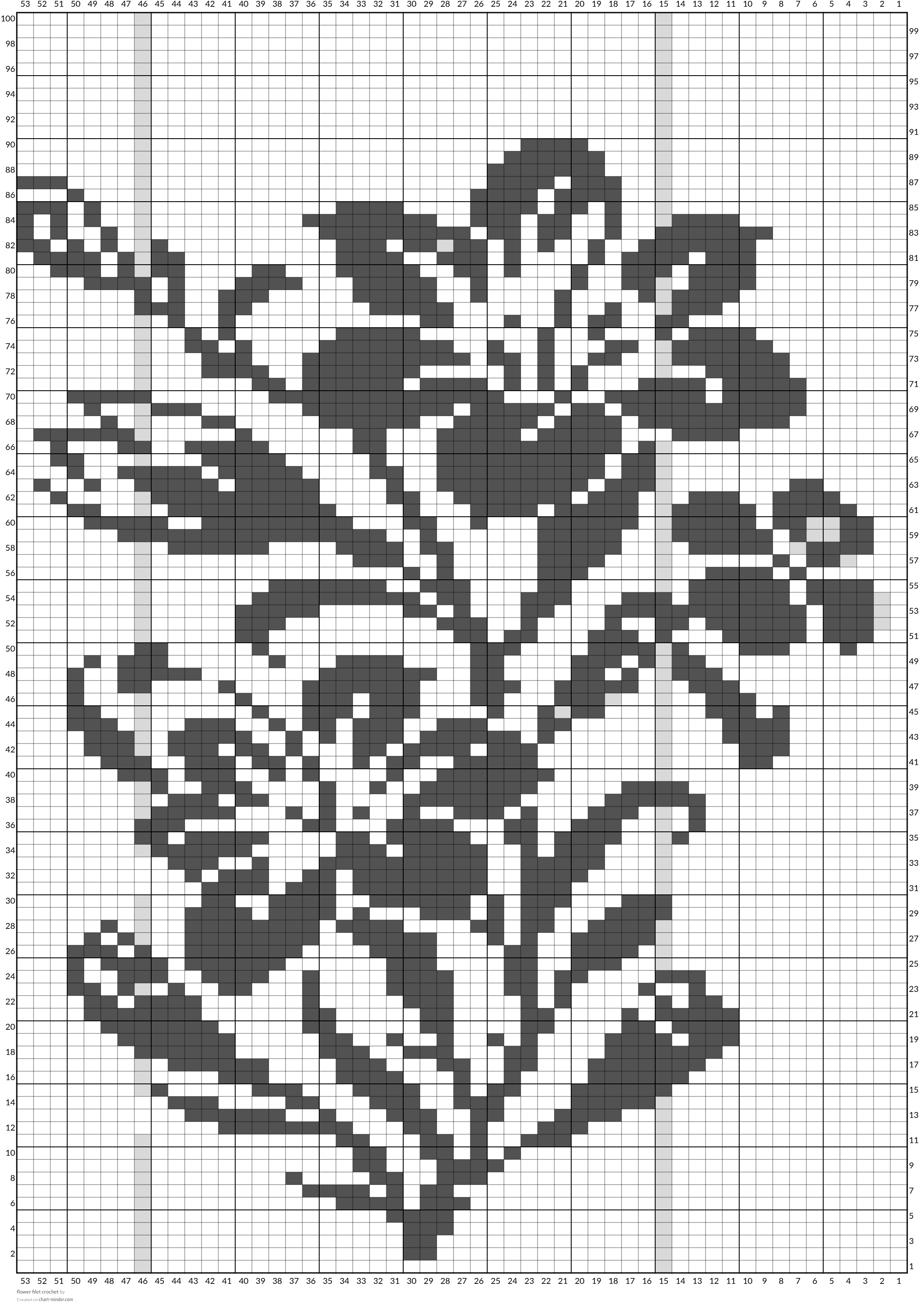 flower filet crochet