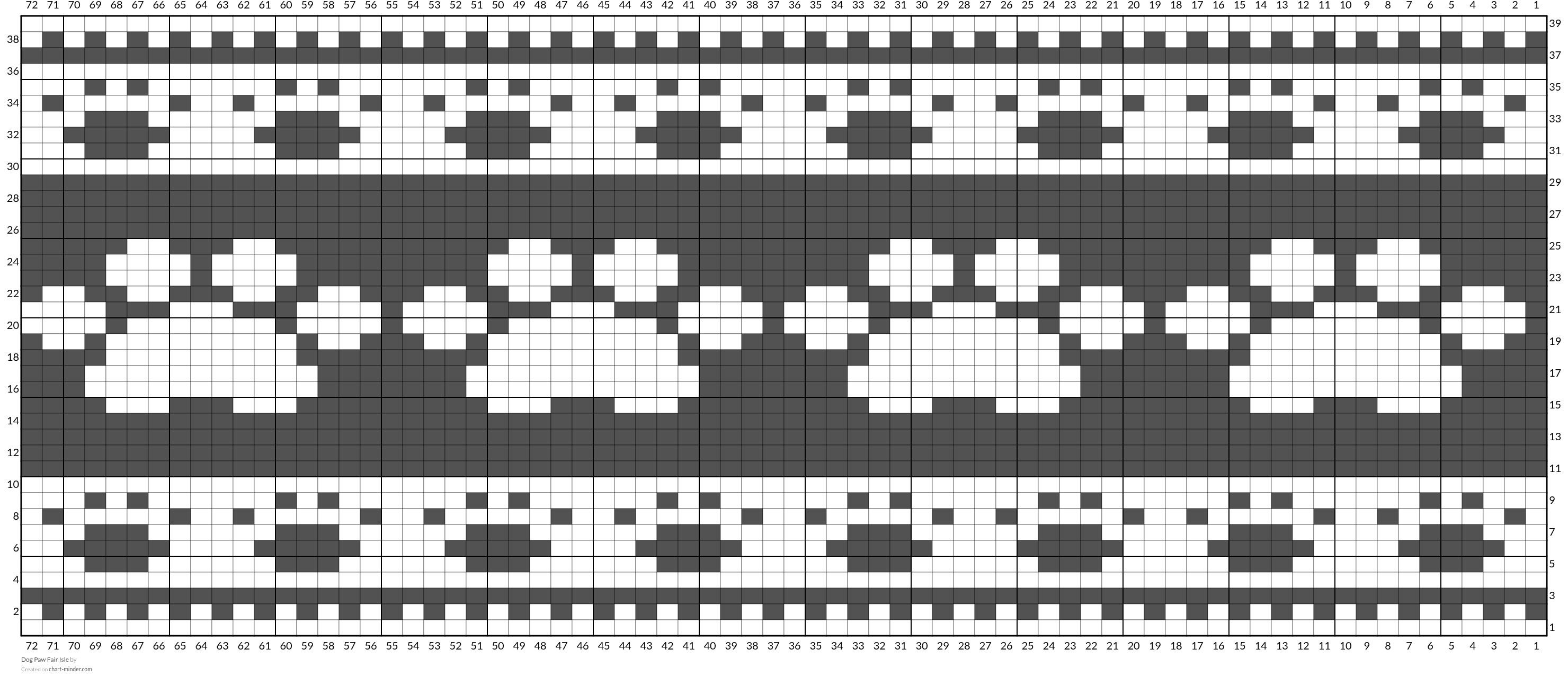Dog Paw Fair Isle