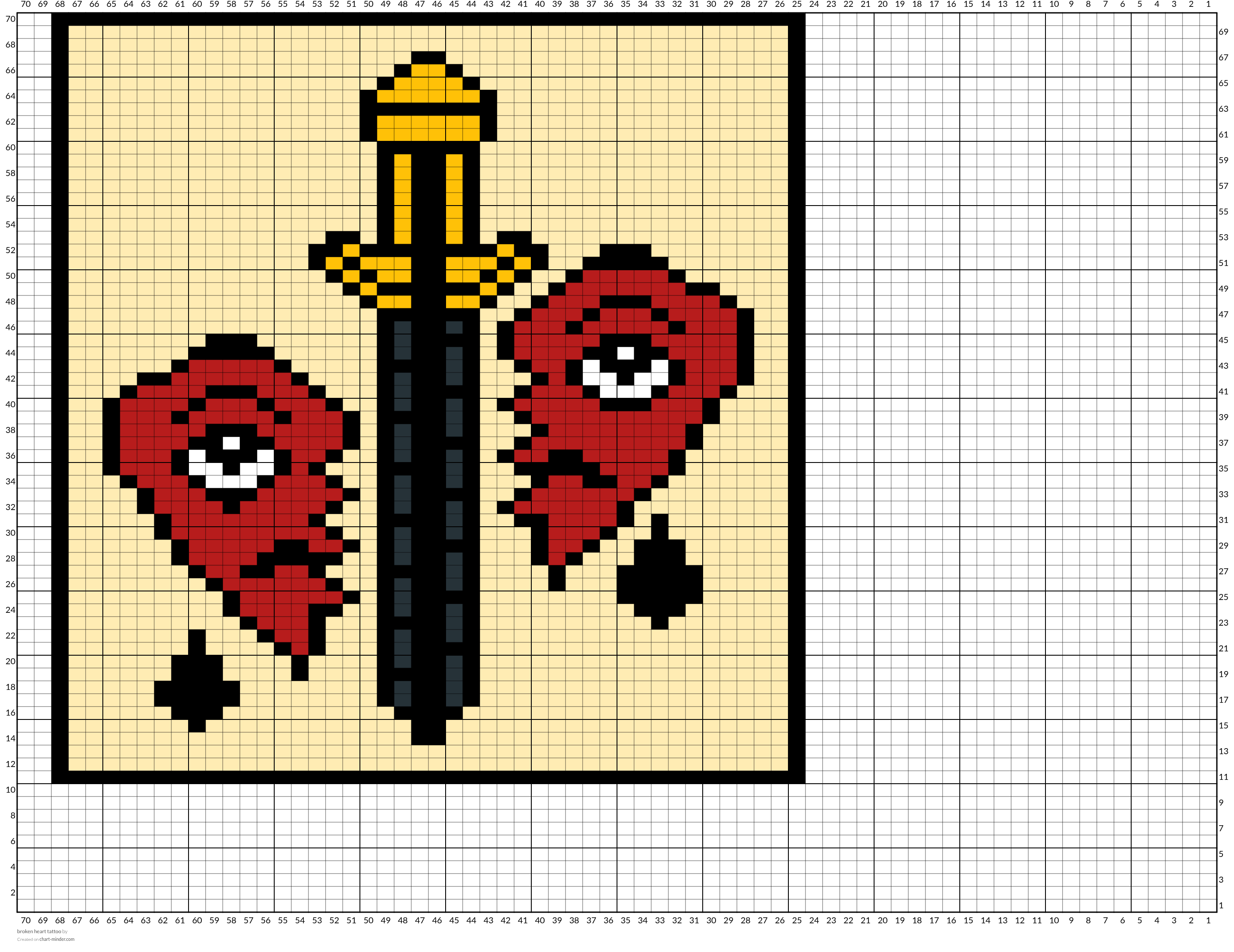 broken heart tattoo
