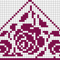 Filet crochet bandana 