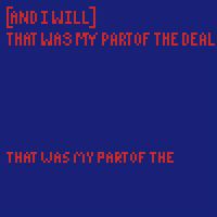 Forever That was the deal