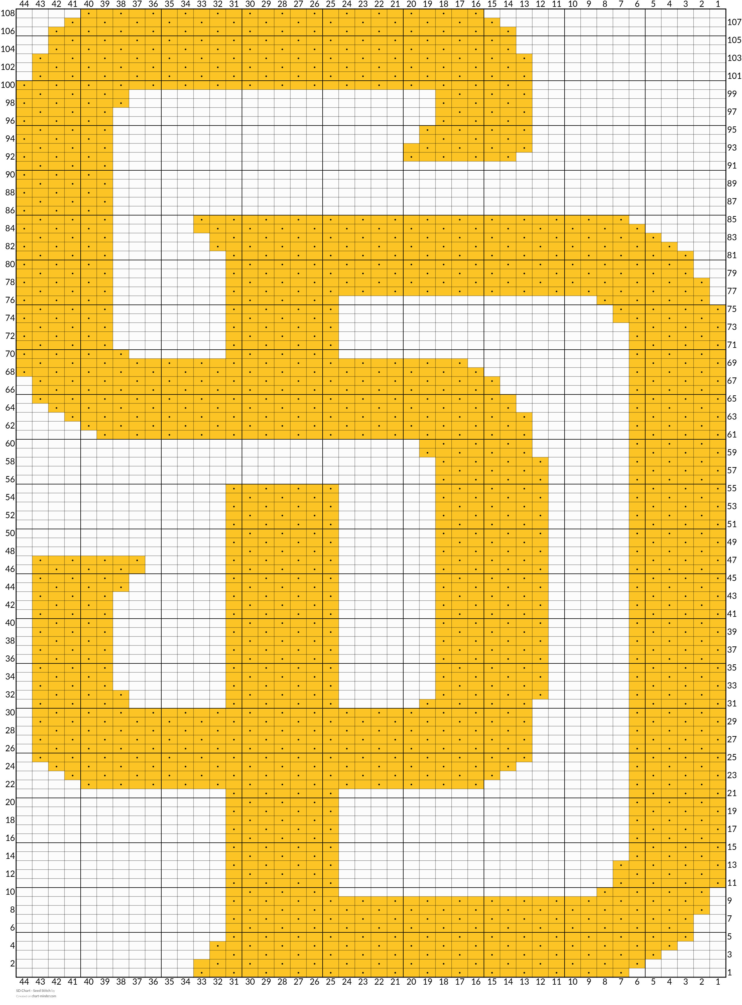 SD Chart - Seed Stitch