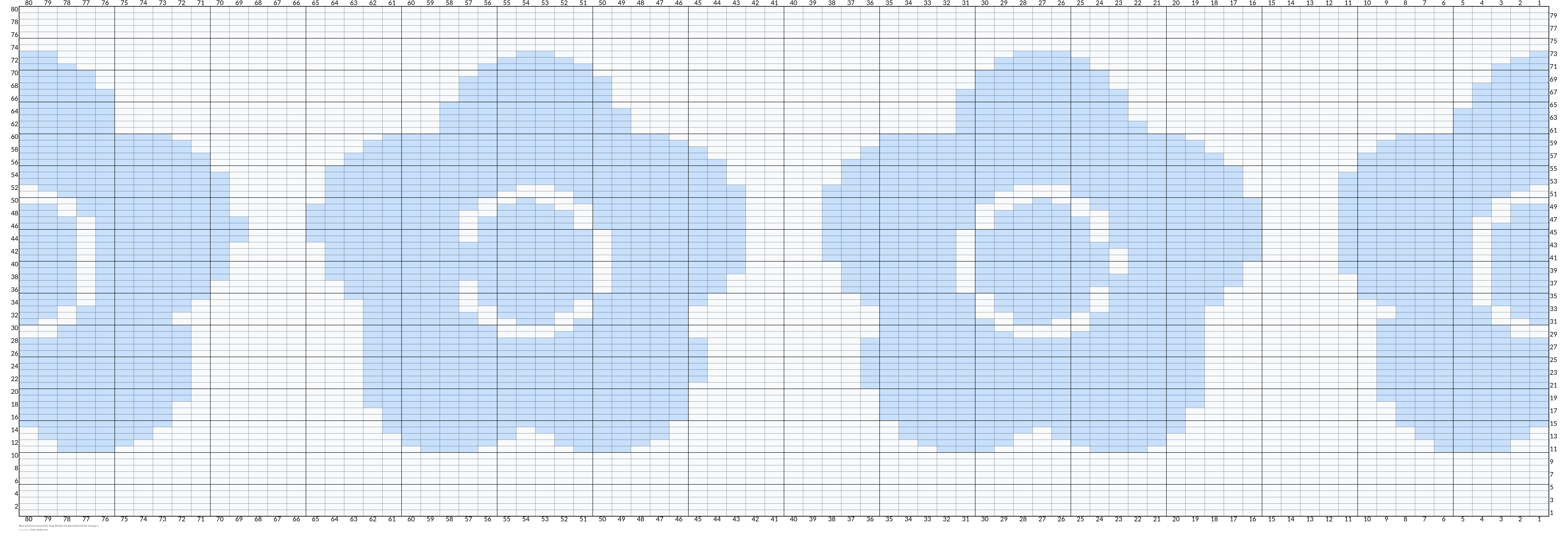 Blue and Green Geometric Page Border Doubled Sided Poster (4).png