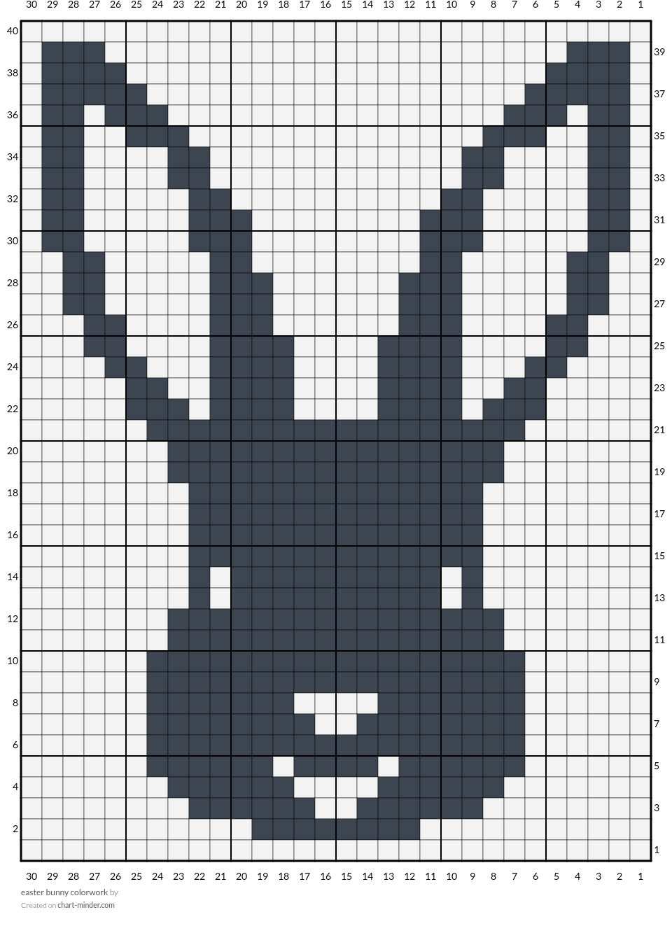 easter bunny colorwork