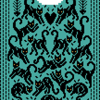 Orange black cat sweater