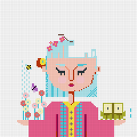 Girl spring