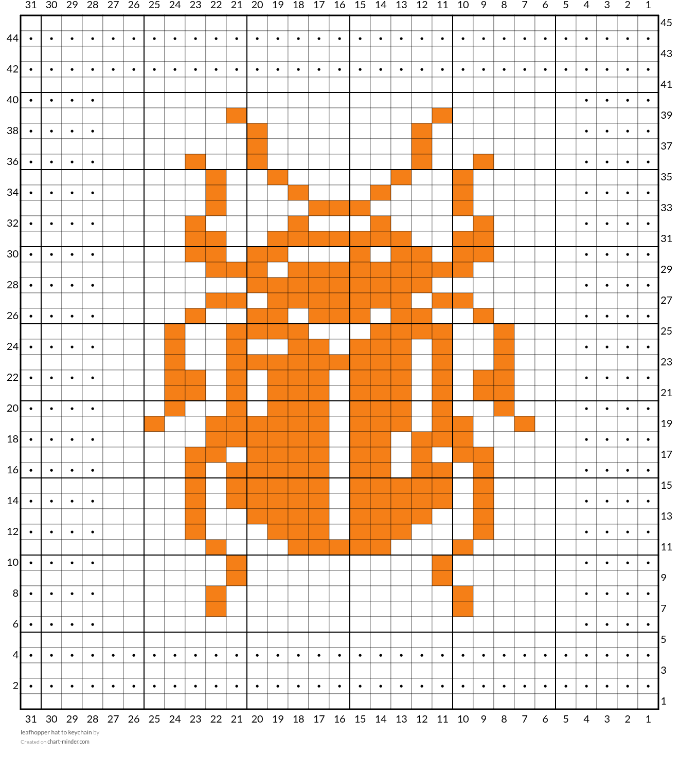 leafhopper hat to keychain