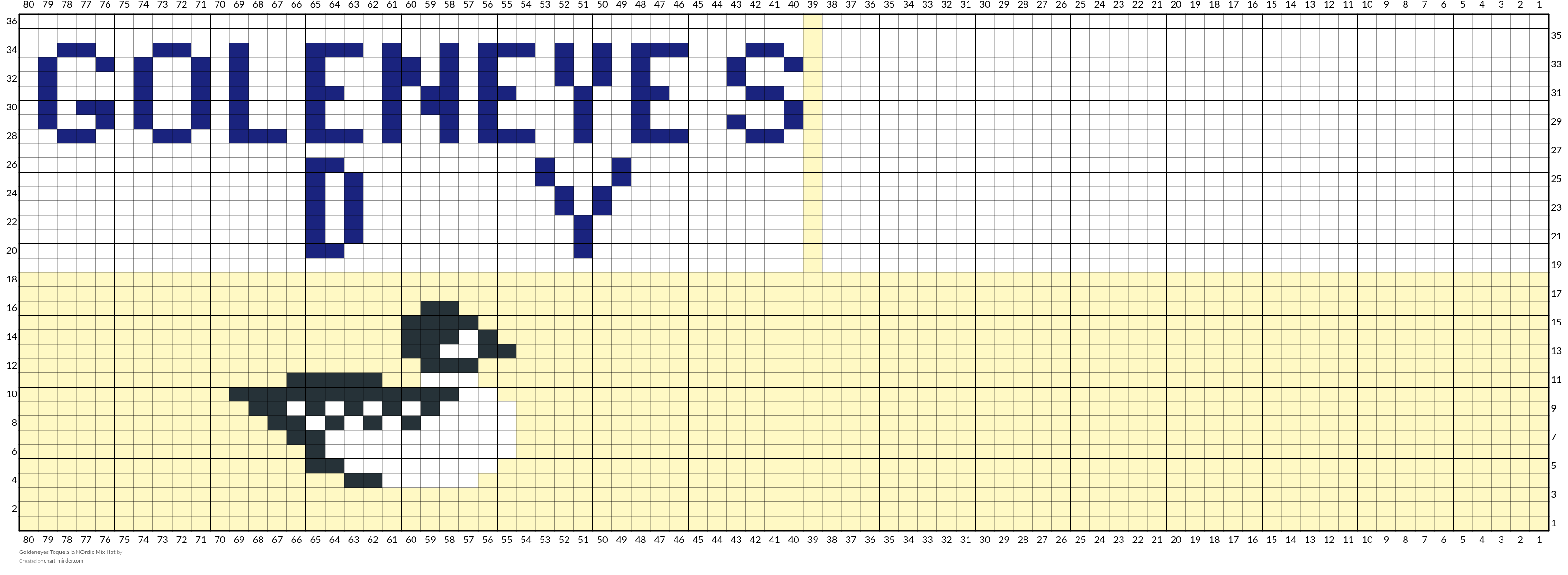 Goldeneyes Toque a la NOrdic Mix Hat