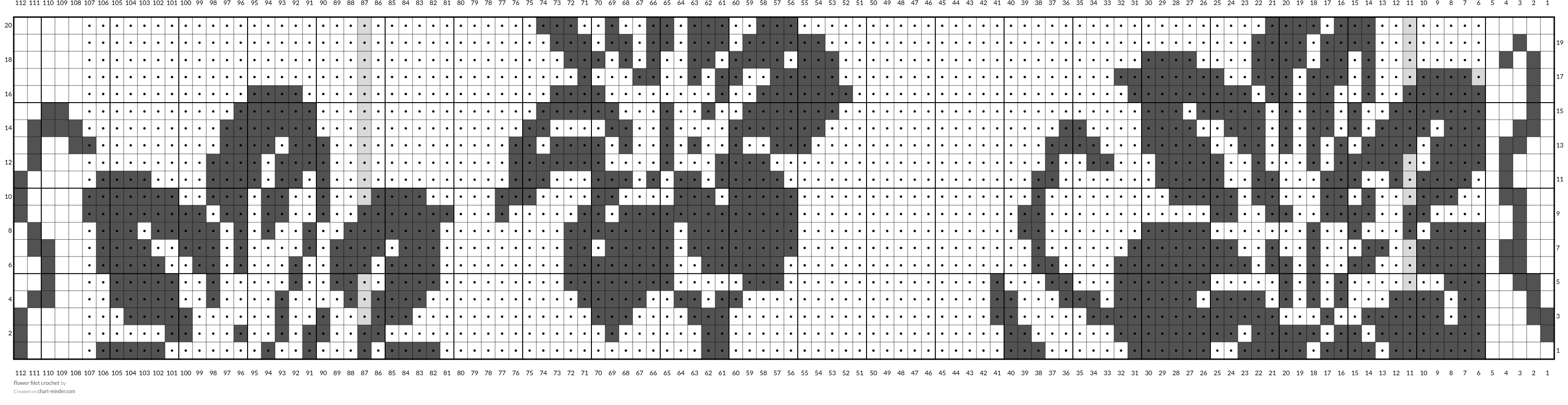 flower filet crochet