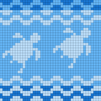 Turtles with waves