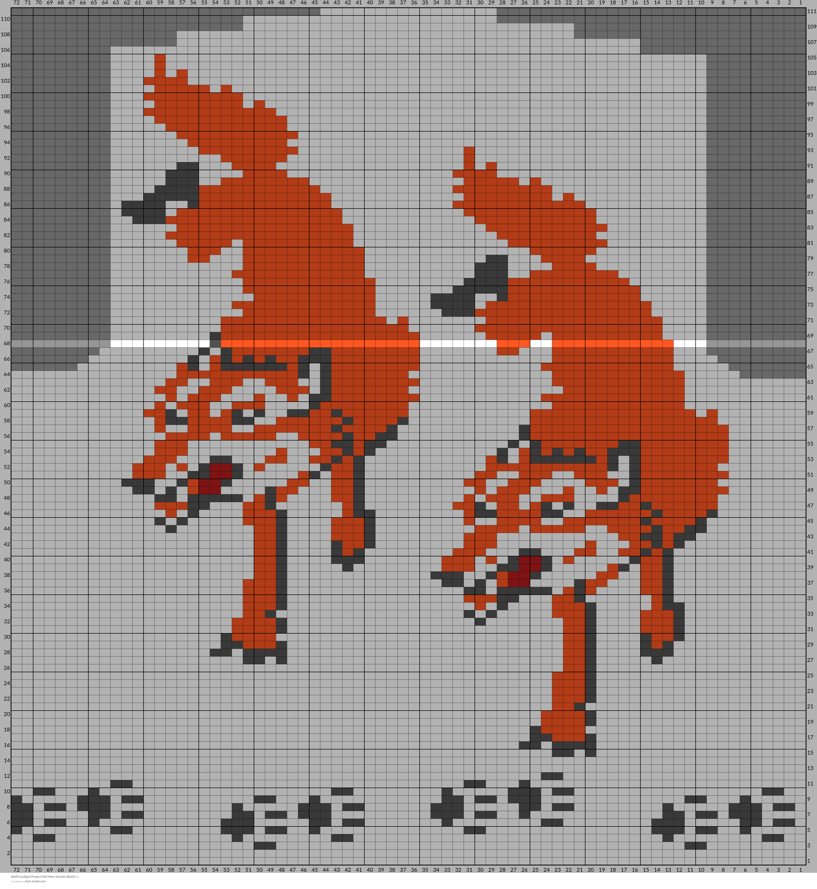 Wolf Cardigan Project Hail Mary Version (Back)