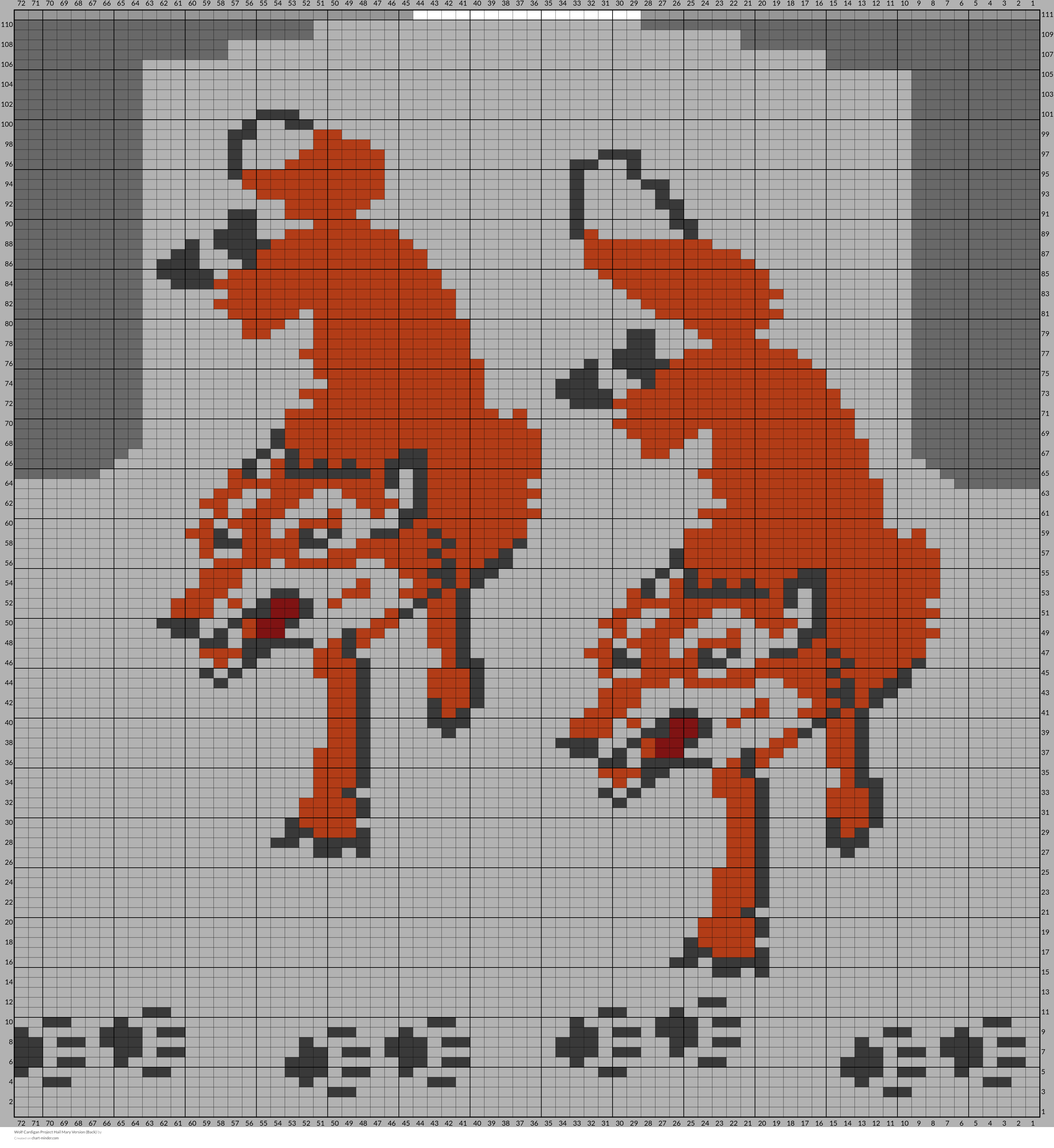 Wolf Cardigan Project Hail Mary Version (Back)