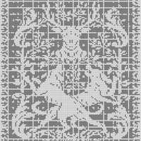 filet crochet - deer
