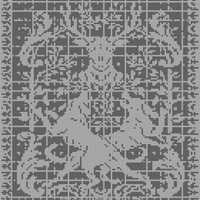 filet crochet - deer