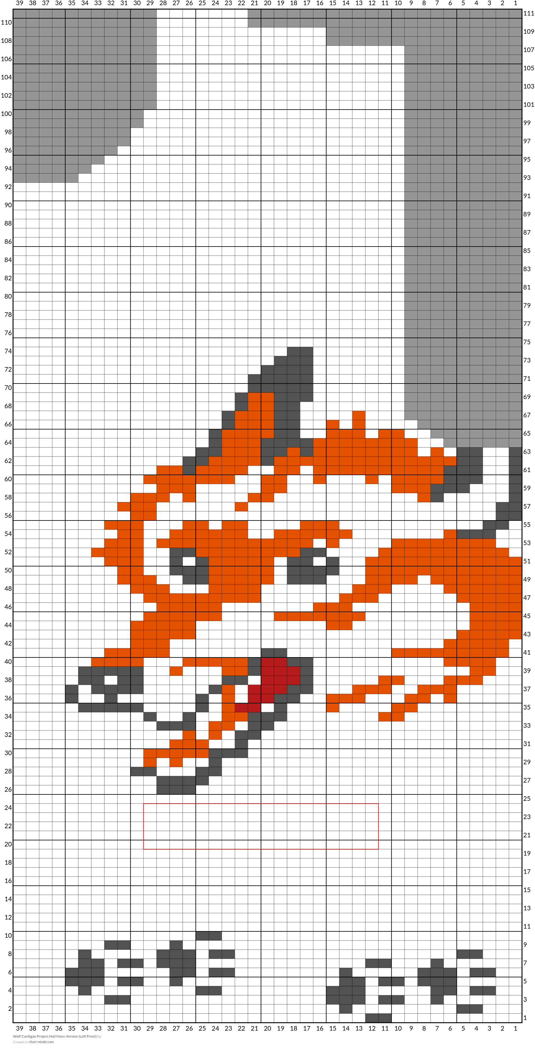 Wolf Cardigan Project Hail Mary Version (Left Front)