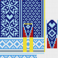 Mittens 48sts with band