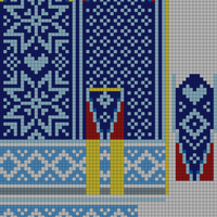 Mittens 48sts with band right hand