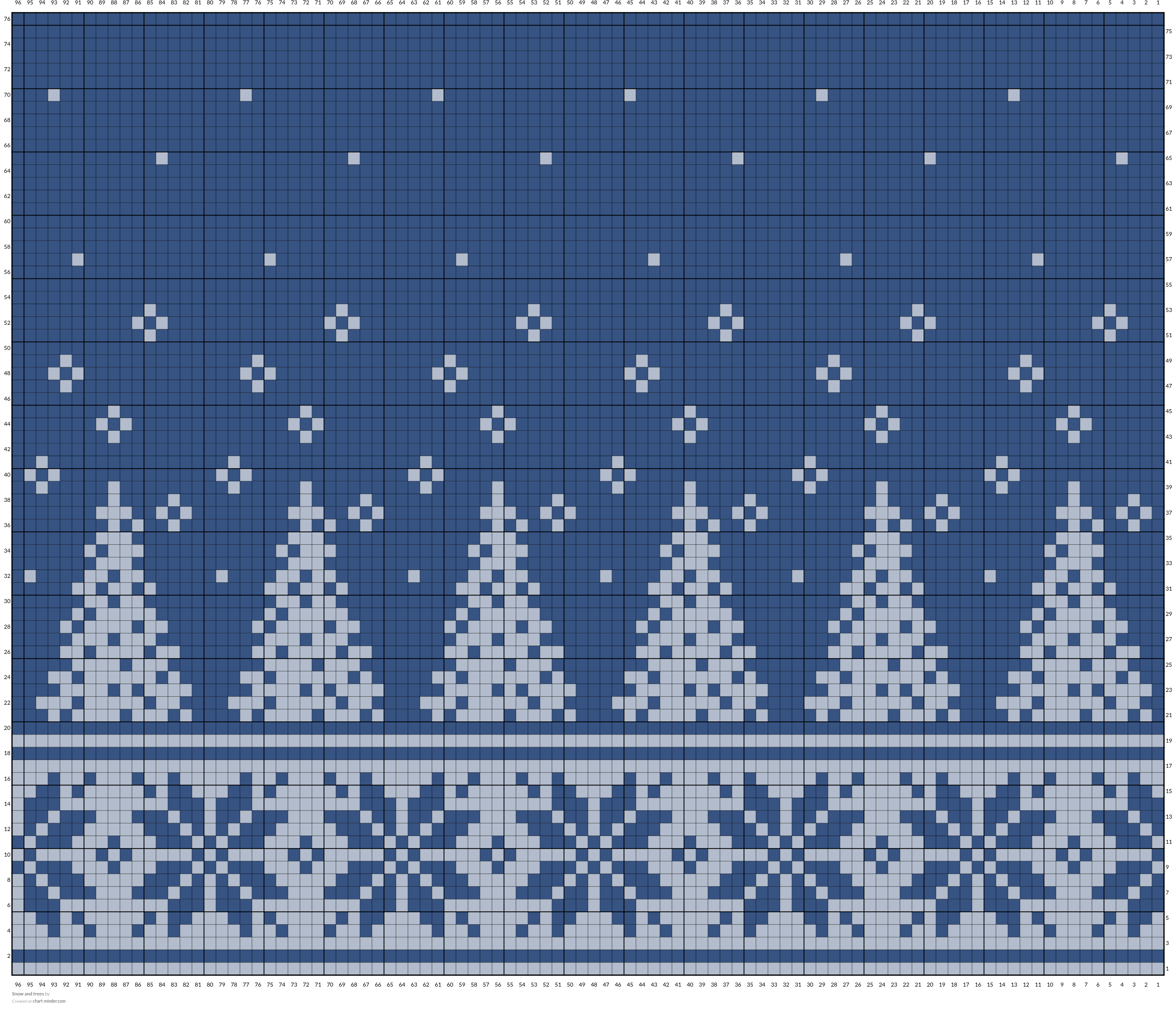 Snow and trees 