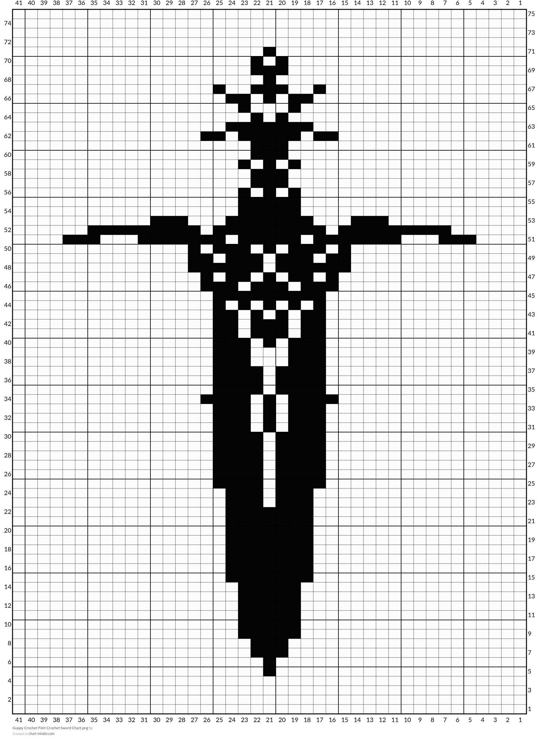Guppy Crochet Filet Crochet Sword Chart.png