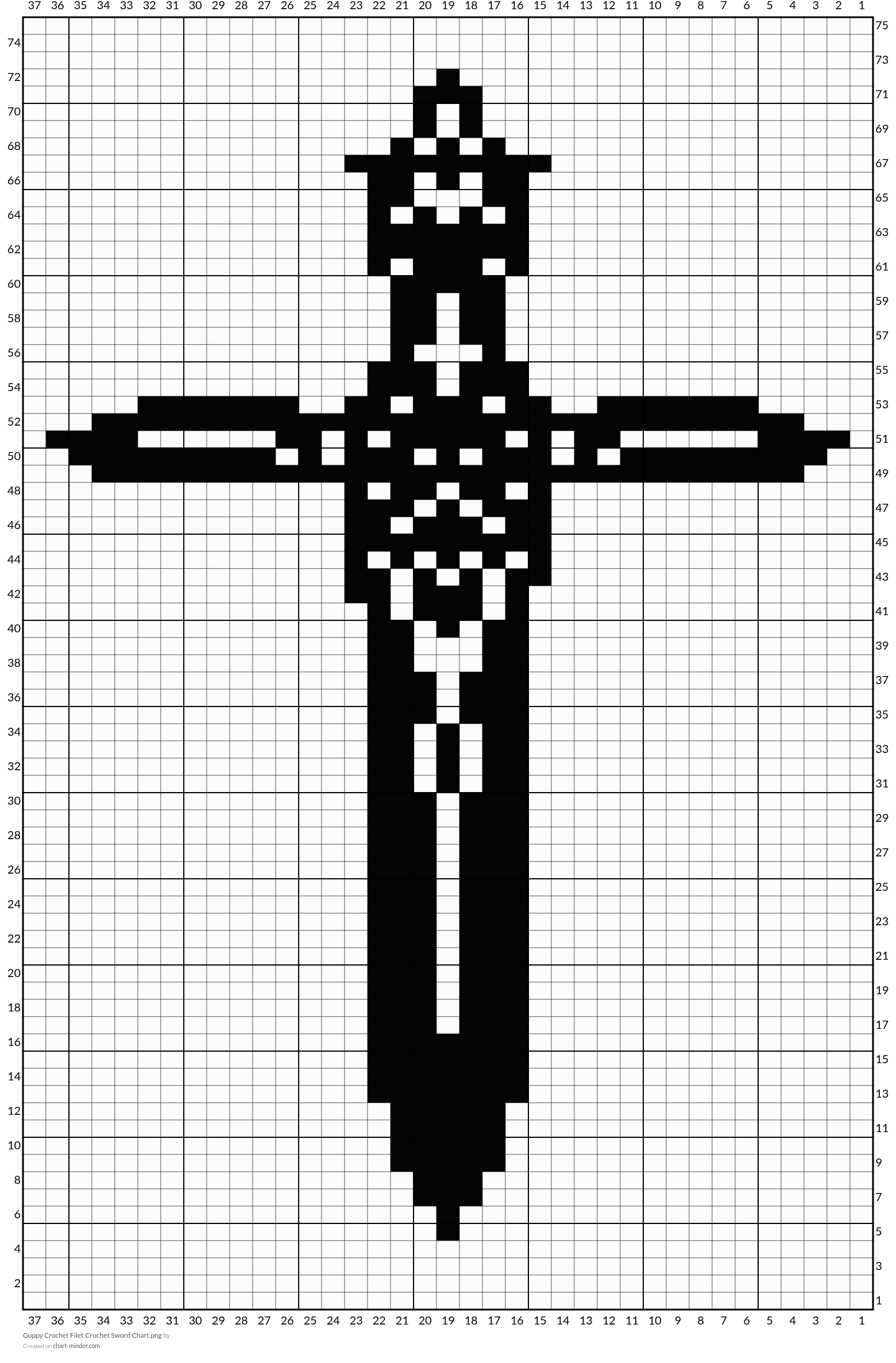 Guppy Crochet Filet Crochet Sword Chart.png